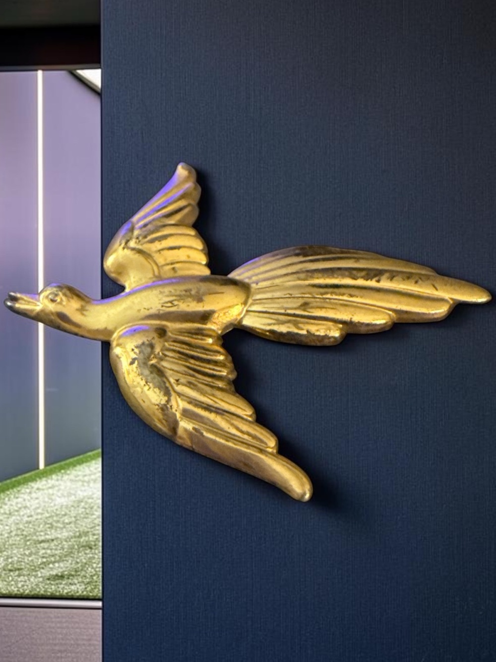 Vintage Forstner Sterling Gold Vermeil Flying Bird Brooch | Mid-Century Pin